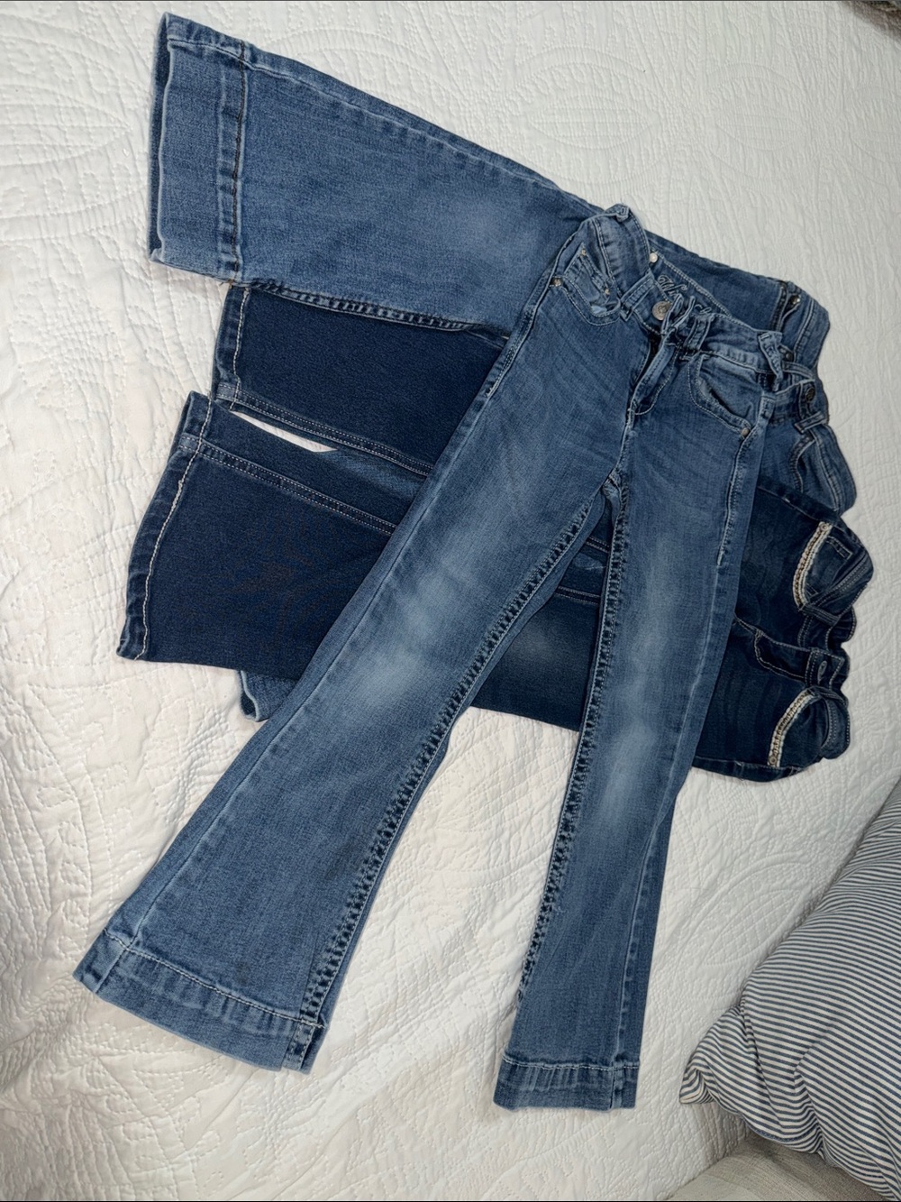 Wrangler Kids Blue Denim Jeans - Faded Wash